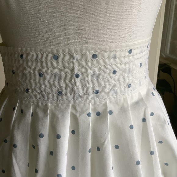Vintage Polka Dot Half Apron with Big Blue Picture Pocket - Picture 4 of 12